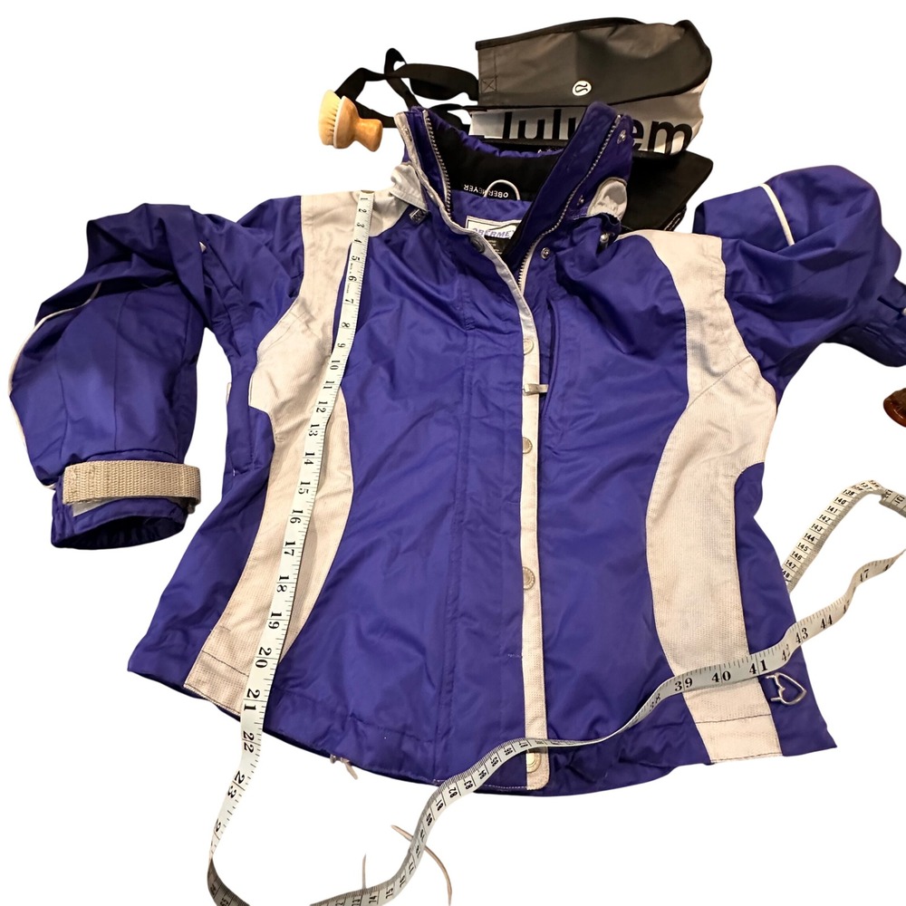 Obermeyer Ridgeline Womens Ski Jacket Blue‎ Gray HydroBlock Size 6 Hooded Coat - Picture 9 of 9